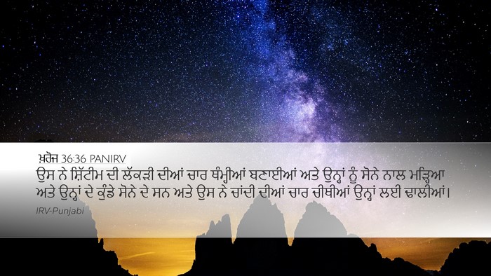 ਖ਼ਰੋਜ 36:36 PANIRV Bible Verse Image