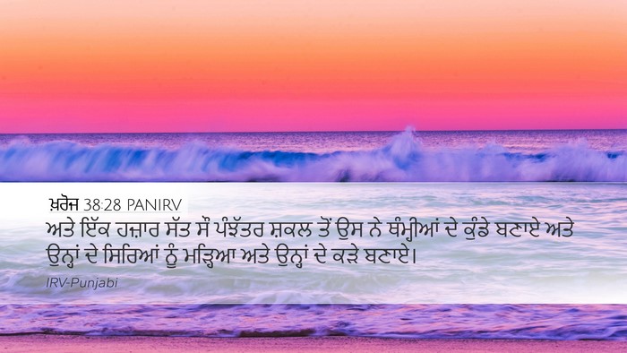 ਖ਼ਰੋਜ 38:28 PANIRV Bible Verse Image