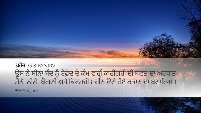 ਖ਼ਰੋਜ 39:8 PANIRV Bible Verse Image