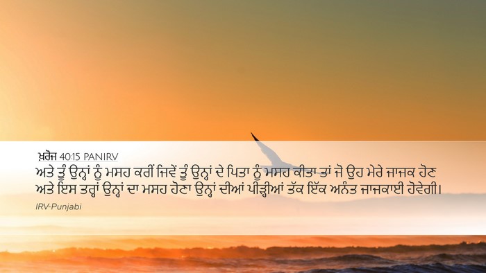 ਖ਼ਰੋਜ 40:15 PANIRV Bible Verse Image