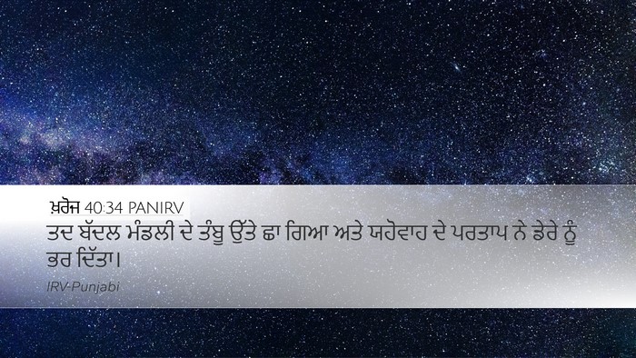 ਖ਼ਰੋਜ 40:34 PANIRV Bible Verse Image
