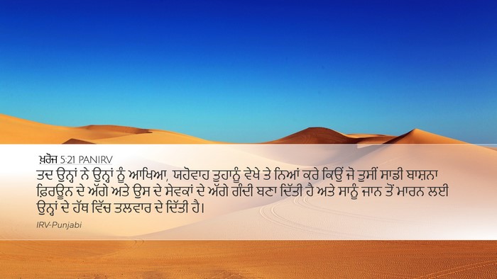ਖ਼ਰੋਜ 5:21 PANIRV Bible Verse Image
