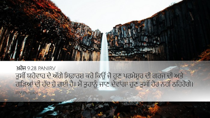 ਖ਼ਰੋਜ 9:28 PANIRV Bible Verse Image