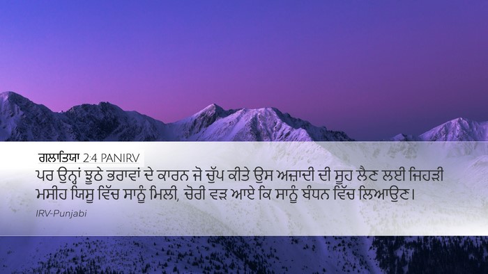 ਗਲਾਤਿਯਾ 2:4 PANIRV Bible Verse Image