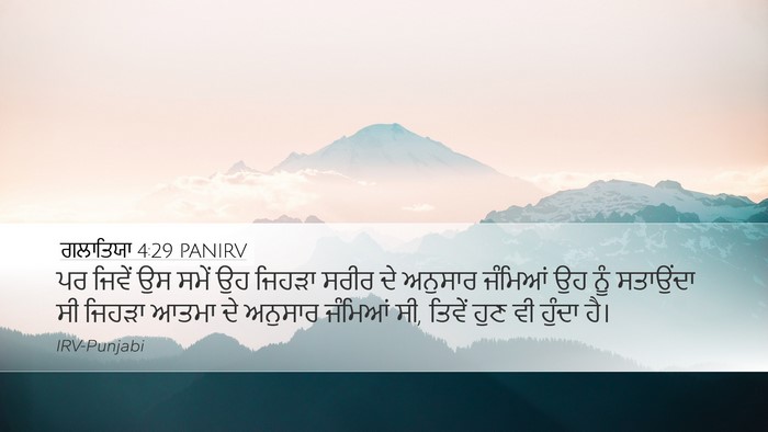 ਗਲਾਤਿਯਾ 4:29 PANIRV Bible Verse Image