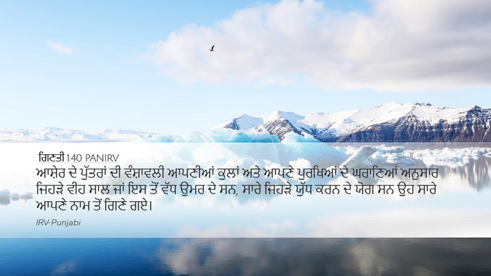 ਗਿਣਤੀ 1:40 PANIRV Bible Verse Image