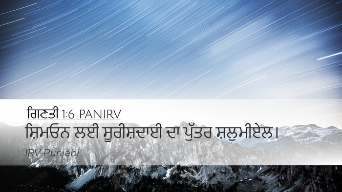 ਗਿਣਤੀ 1:6 PANIRV Bible Verse Image