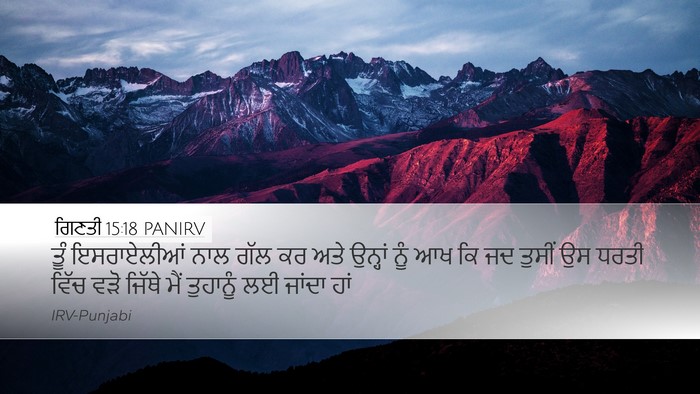 ਗਿਣਤੀ 15:18 PANIRV Bible Verse Image
