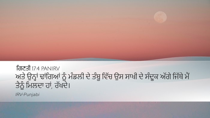 ਗਿਣਤੀ 17:4 PANIRV Desktop Wallpaper - ਅਤੇ ਉਨ੍ਹਾਂ - Desktop Bible Verse Wallpaper