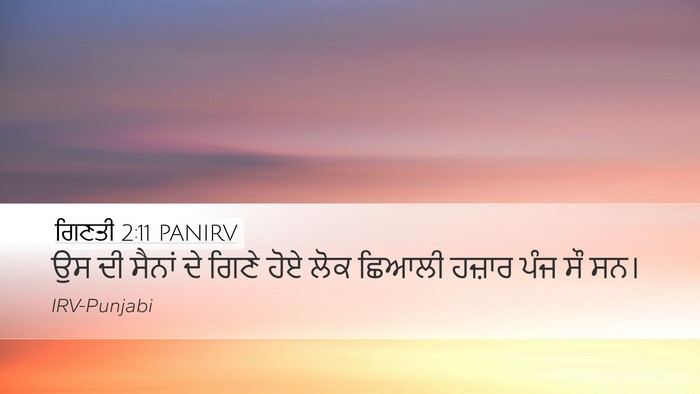 ਗਿਣਤੀ 2:11 PANIRV Bible Verse Image