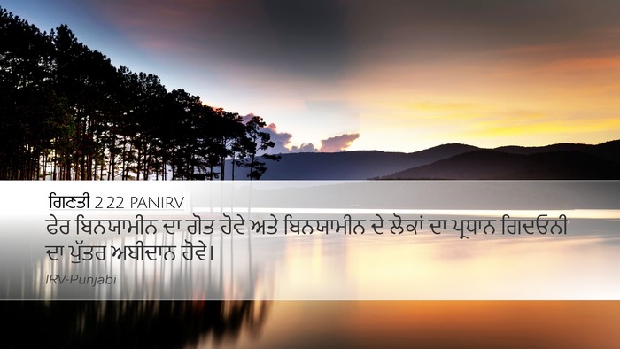 ਗਿਣਤੀ 2:22 PANIRV Bible Verse Image