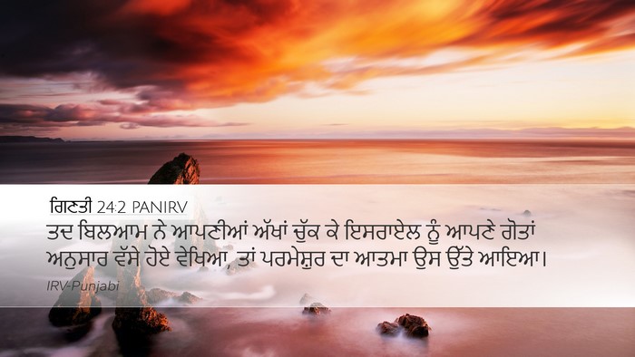 ਗਿਣਤੀ 24:2 PANIRV Desktop Wallpaper - ਤਦ ਬਿਲਆਮ ਨੇ ਆਪਣੀਆਂ - Desktop Bible Verse Wallpaper