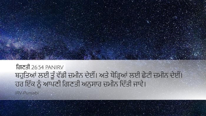 ਗਿਣਤੀ 26:54 PANIRV Bible Verse Image