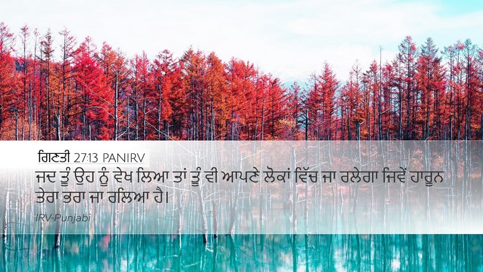 ਗਿਣਤੀ 27:13 PANIRV Desktop Wallpaper - ਜਦ ਤੂੰ ਉਹ ਨੂੰ ਵੇਖ - Desktop Bible Verse Wallpaper