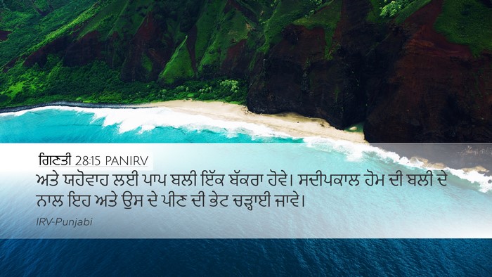 ਗਿਣਤੀ 28:15 PANIRV Bible Verse Image