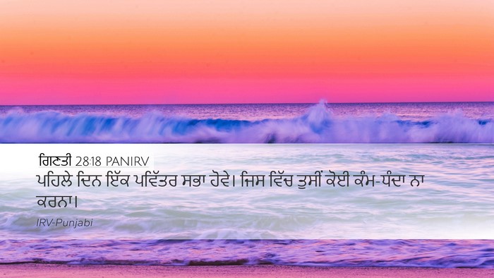 ਗਿਣਤੀ 28:18 PANIRV Bible Verse Image