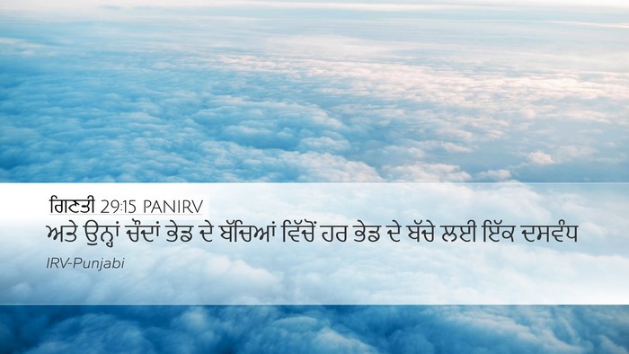 ਗਿਣਤੀ 29:15 PANIRV Desktop Wallpaper - ਅਤੇ ਉਨ੍ਹਾਂ ਚੌਦਾਂ - Desktop Bible Verse Wallpaper