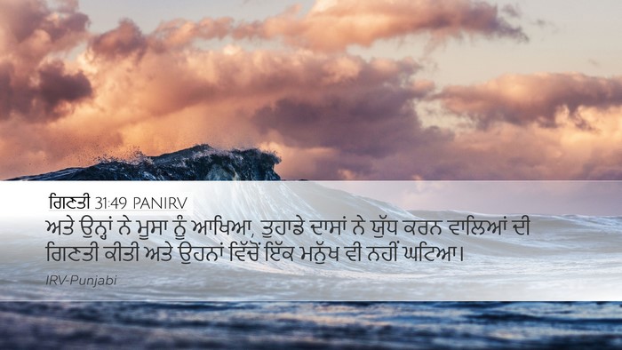 ਗਿਣਤੀ 31:49 PANIRV Bible Verse Image