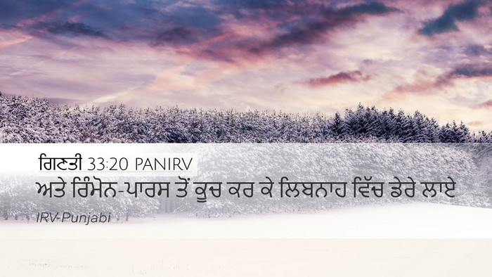 ਗਿਣਤੀ 33:20 PANIRV Bible Verse Image