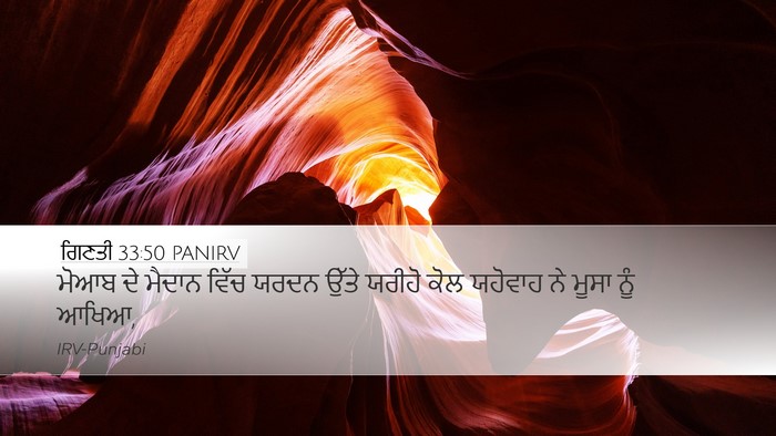 ਗਿਣਤੀ 33:50 PANIRV Bible Verse Image