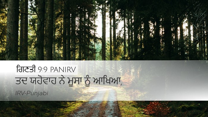 ਗਿਣਤੀ 9:9 PANIRV Desktop Wallpaper - ਤਦ ਯਹੋਵਾਹ ਨੇ ਮੂਸਾ - Desktop Bible Verse Wallpaper