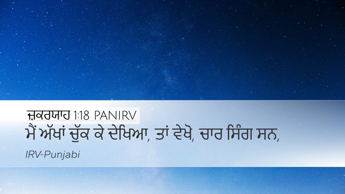 ਜ਼ਕਰਯਾਹ 1:18 PANIRV Bible Verse Image