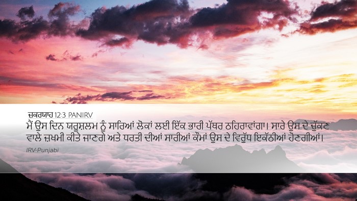 ਜ਼ਕਰਯਾਹ 12:3 PANIRV Bible Verse Image