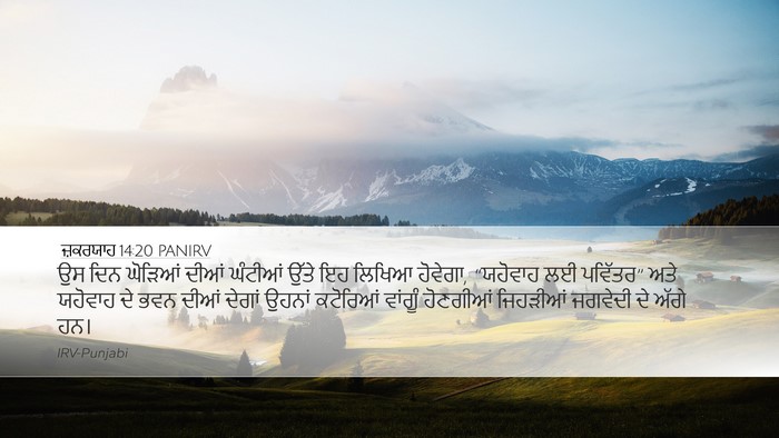 ਜ਼ਕਰਯਾਹ 14:20 PANIRV Bible Verse Image