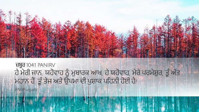 ਜ਼ਬੂਰ 104:1 PANIRV Bible Verse Image