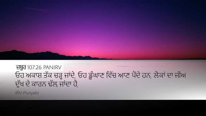 ਜ਼ਬੂਰ 107:26 PANIRV Bible Verse Image