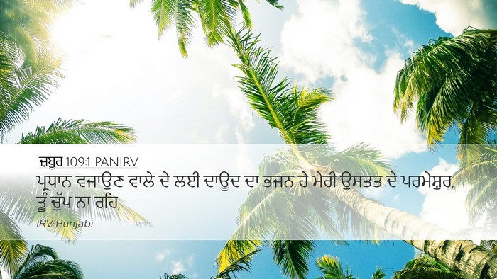 ਜ਼ਬੂਰ 109:1 PANIRV Bible Verse Image