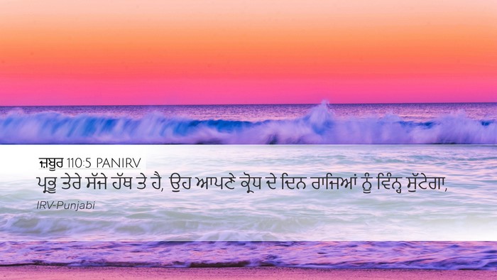ਜ਼ਬੂਰ 110:5 PANIRV Bible Verse Image