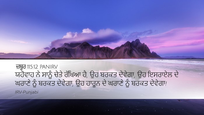 ਜ਼ਬੂਰ 115:12 PANIRV Bible Verse Image