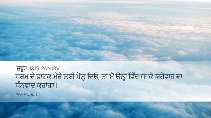ਜ਼ਬੂਰ 118:19 PANIRV Bible Verse Image