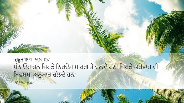ਜ਼ਬੂਰ 119:1 PANIRV Bible Verse Image
