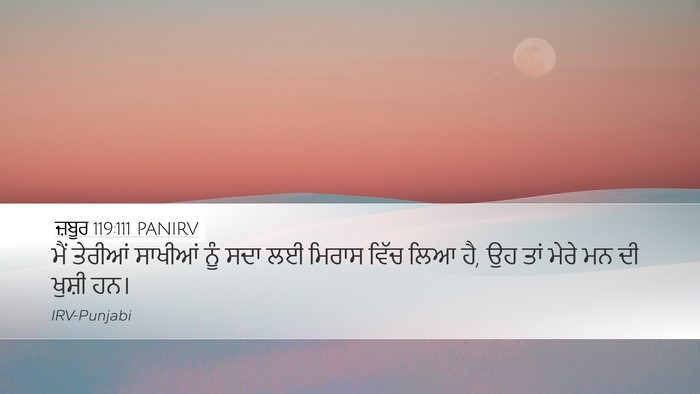 ਜ਼ਬੂਰ 119:111 PANIRV Bible Verse Image