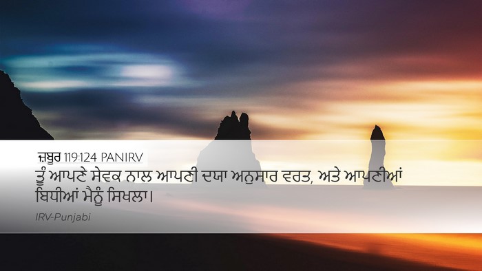 ਜ਼ਬੂਰ 119:124 PANIRV Bible Verse Image