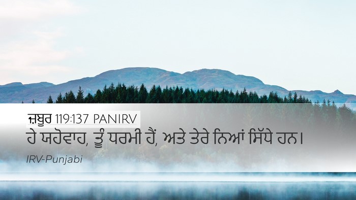 ਜ਼ਬੂਰ 119:137 PANIRV Bible Verse Image