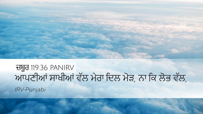 ਜ਼ਬੂਰ 119:36 PANIRV Bible Verse Image
