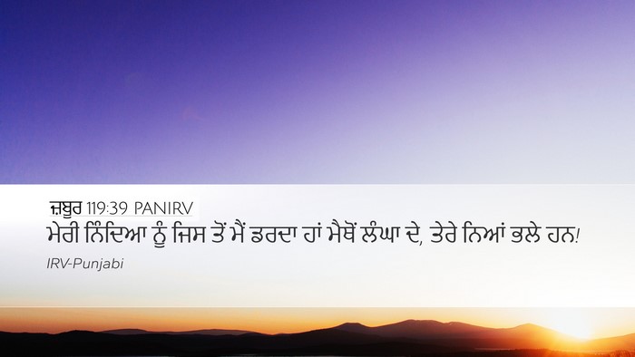 ਜ਼ਬੂਰ 119:39 PANIRV Bible Verse Image