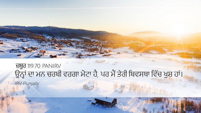 ਜ਼ਬੂਰ 119:70 PANIRV Bible Verse Image