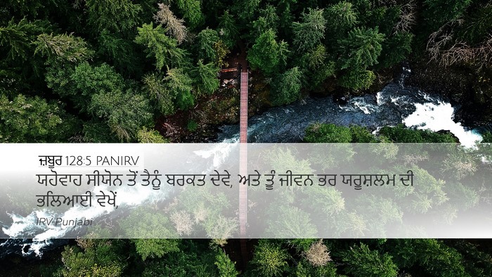 ਜ਼ਬੂਰ 128:5 PANIRV Desktop Wallpaper - ਯਹੋਵਾਹ ਸੀਯੋਨ ਤੋਂ - Desktop Bible Verse Wallpaper