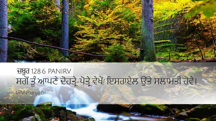 ਜ਼ਬੂਰ 128:6 PANIRV Bible Verse Image