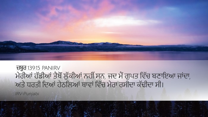 ਜ਼ਬੂਰ 139:15 PANIRV Bible Verse Image