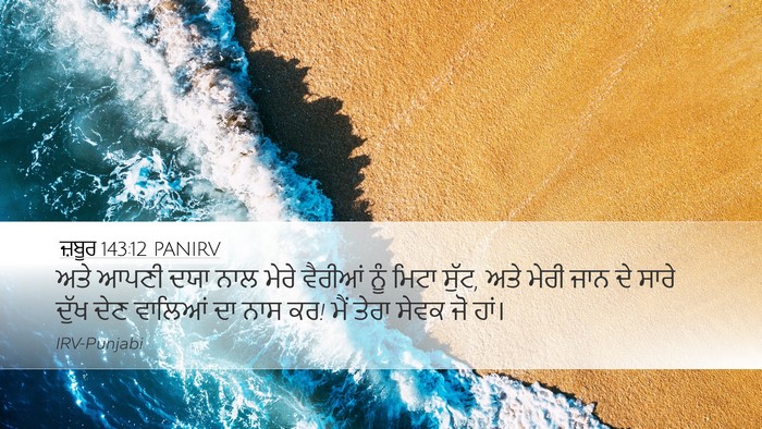 ਜ਼ਬੂਰ 143:12 PANIRV Bible Verse Image
