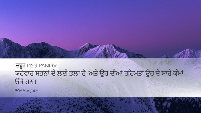 ਜ਼ਬੂਰ 145:9 PANIRV Bible Verse Image
