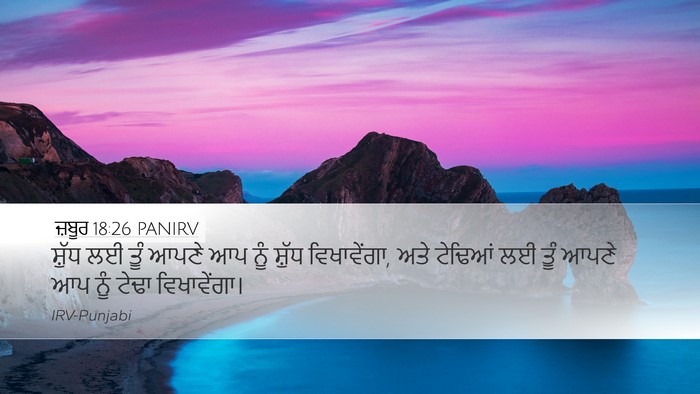 ਜ਼ਬੂਰ 18:26 PANIRV Desktop Wallpaper - ਸ਼ੁੱਧ ਲਈ ਤੂੰ ਆਪਣੇ - Desktop Bible Verse Wallpaper