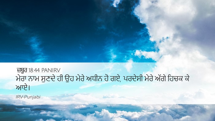 ਜ਼ਬੂਰ 18:44 PANIRV Bible Verse Image