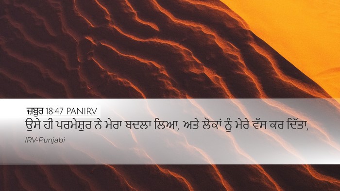 ਜ਼ਬੂਰ 18:47 PANIRV Bible Verse Image