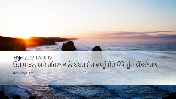 ਜ਼ਬੂਰ 22:13 PANIRV Bible Verse Image